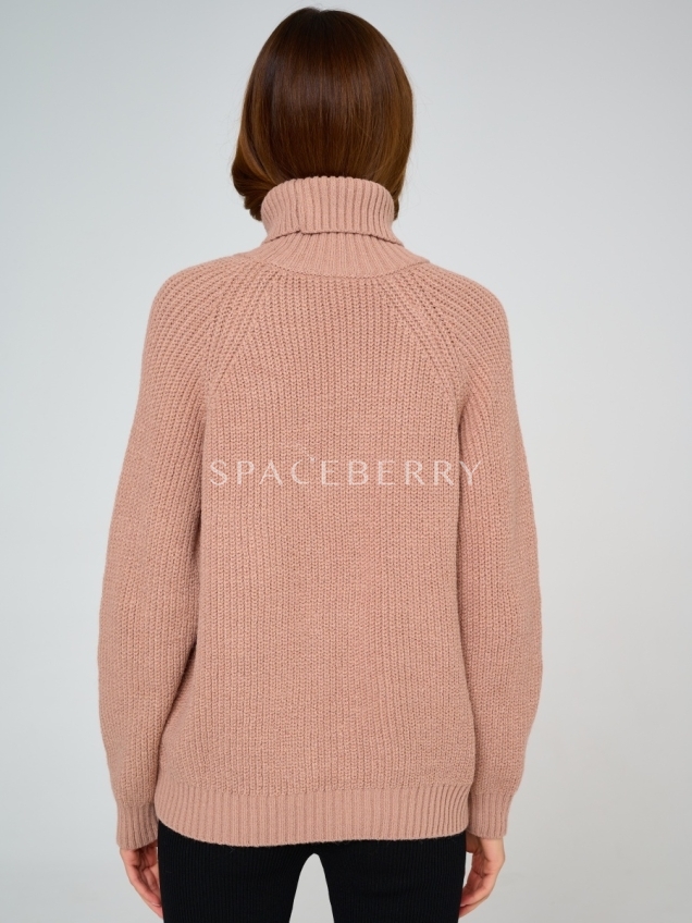 Женский вязаный свитер оверсайз, джемпер